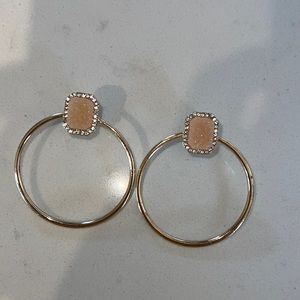 Bauble Bar Gold Hoop Earrings